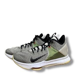 Nike Sneakers Lebron Witness IV String Volt Basketball Mens Sz 13 BV7427-200